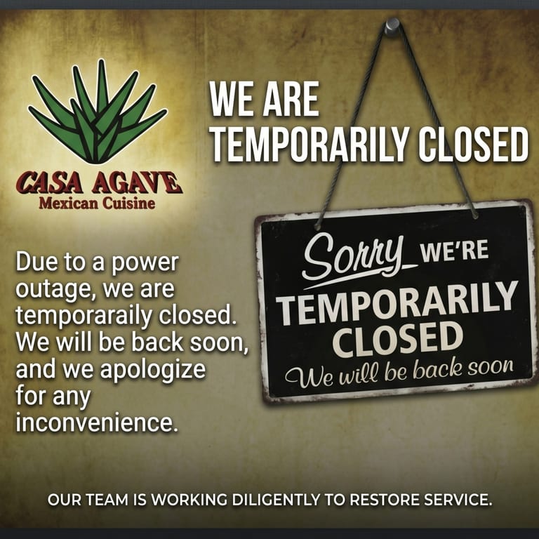 Temporarily Closed 