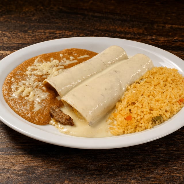 Lunch White Burritos.