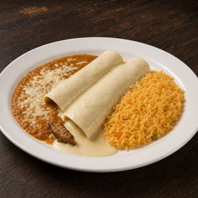 Lunch White Burritos.