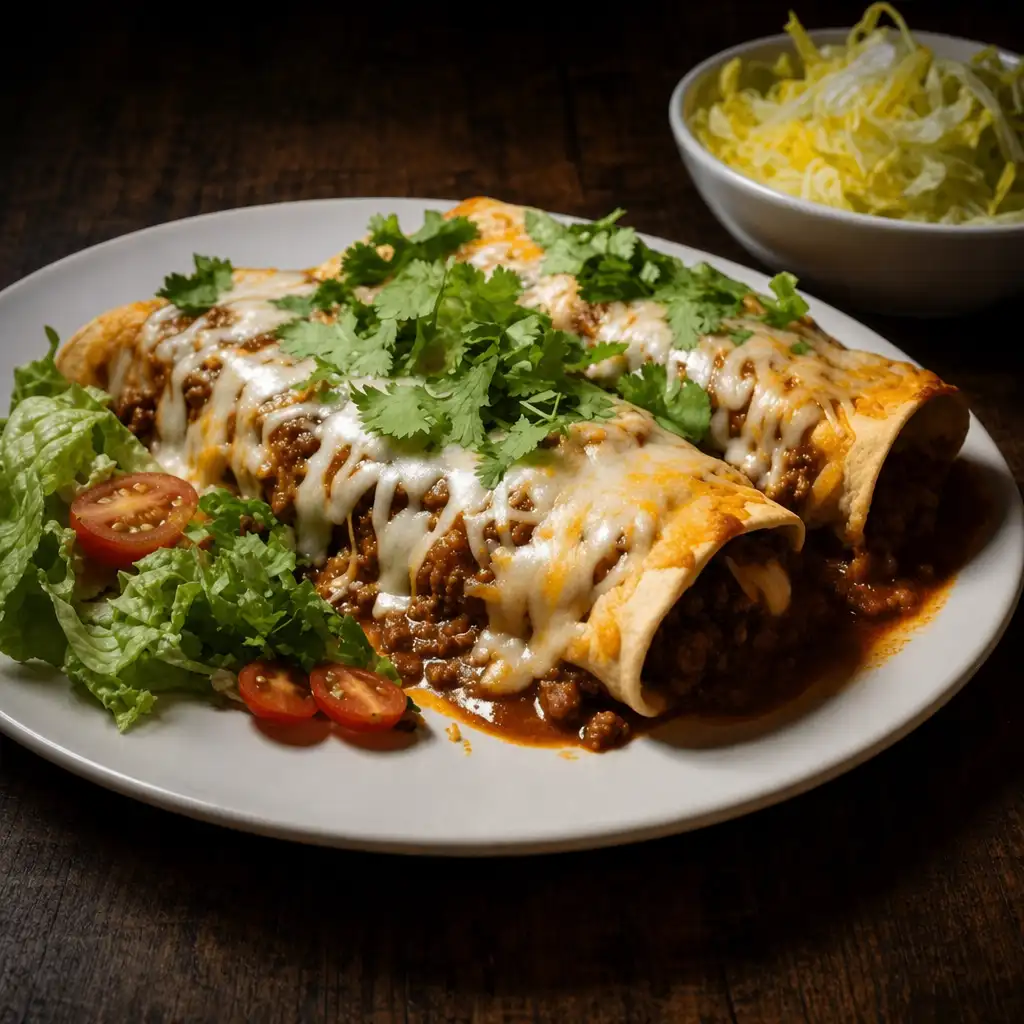 Seafood Enchiladas.