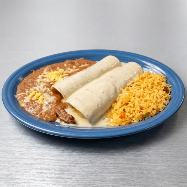 Lunch White Burritos.