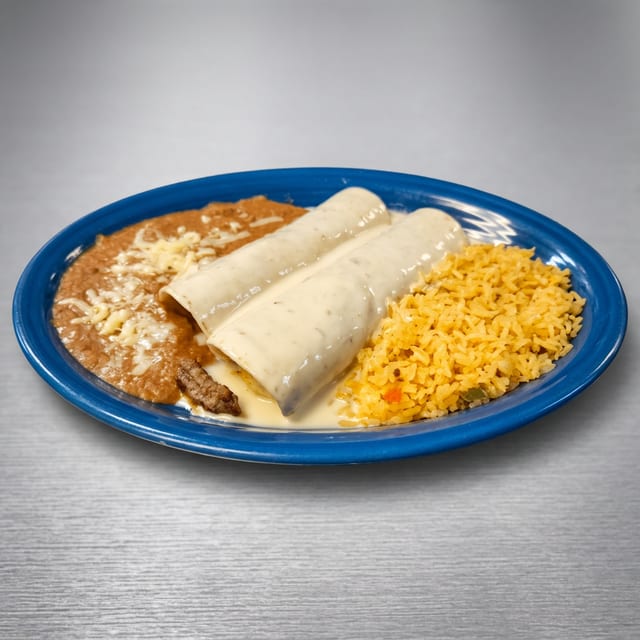 Lunch White Burritos.